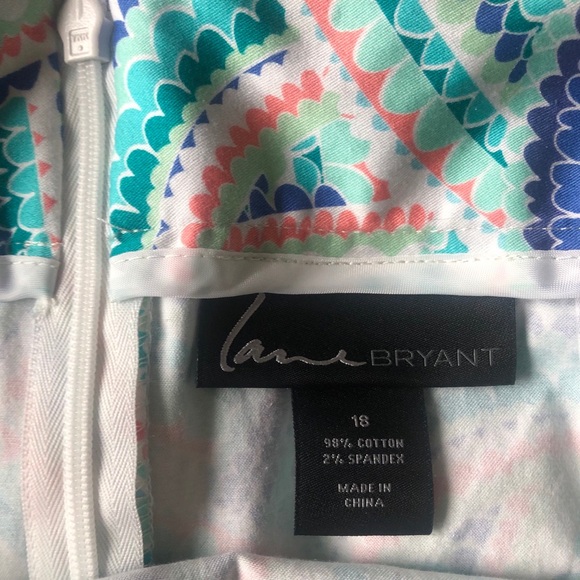 Lane Bryant Pencil Skirt Pastel Colors Size 18 - Picture 3 of 3